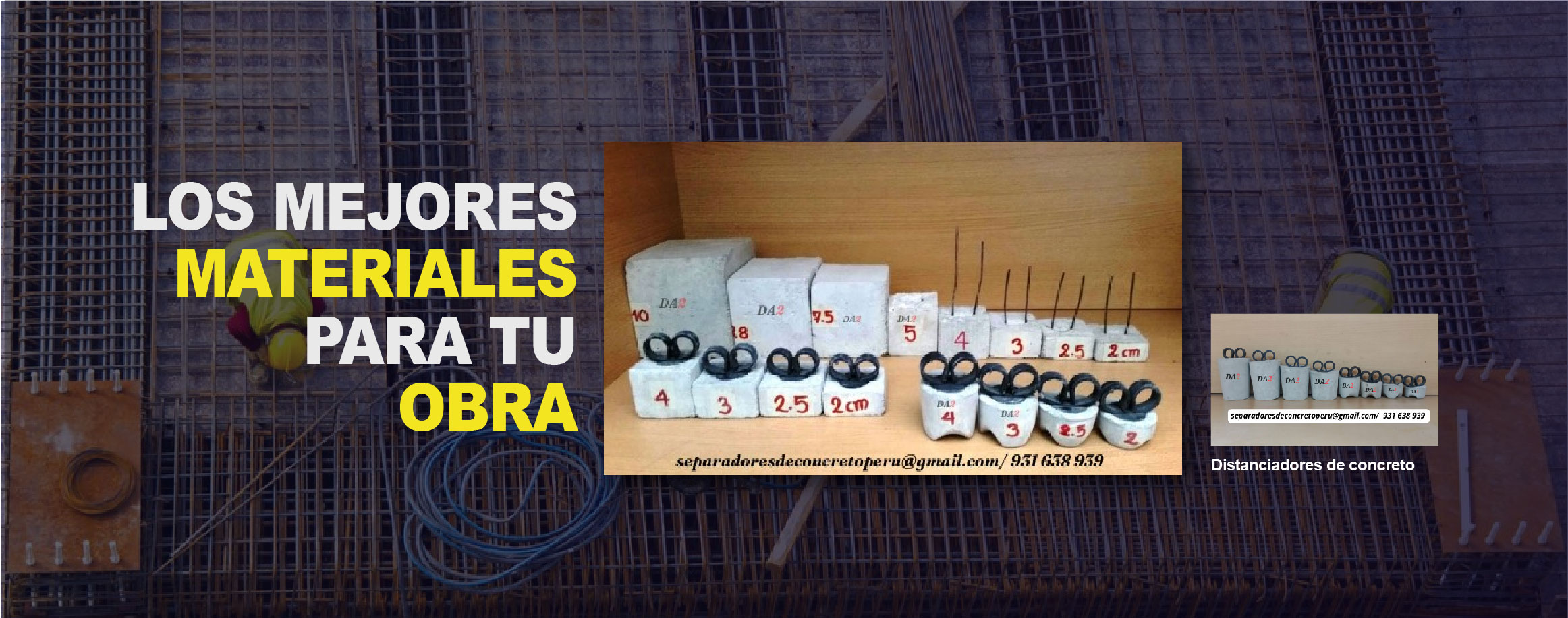 Slider 40 SEPARADORES DE CONCRETO